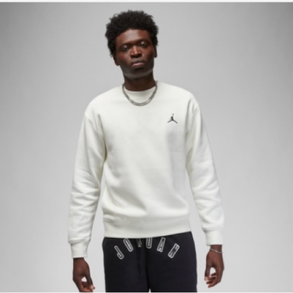 Jordan White Crewneck Sweater